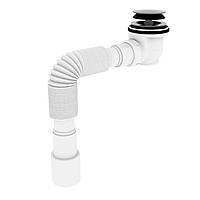 Сифон для душового піддону Kronoplast 1 1/2"*90 (хром)