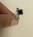 Срібні сережки Конюшина родій 1176.10р, фото 9