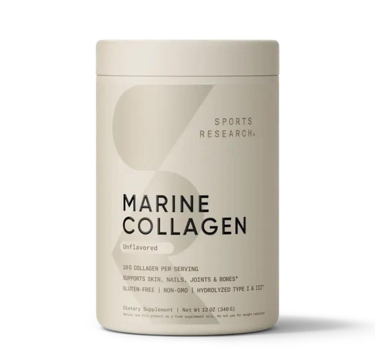 Колагенові пептиди з морського колагену Sports Research Marine Collagen, 340 г (12 унцій), фото 1