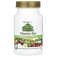 Вітамін В-12, Vitamin B12, Nature's Plus, Source of Life Garden, органік, 60 веганських капсул