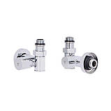 Комплект кранів Thermo Alliance Standart 1/2", хром, для сушарки для рушників кутовий SF395W15HE, фото 3