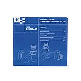 Комплект кранів Thermo Alliance Standart 1/2", хром, для сушарки для рушників кутовий SF395W15HE, фото 7