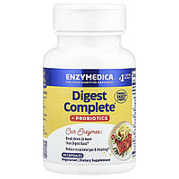 Ферменти і пробіотики, Digest + Probiotics, Enzymedica, 30 капсул