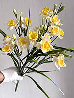 Штучні гелеві нарциси . Букет декоративних нарцисів ( 50 см ), фото 2