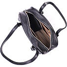 Цікава сумка-клатч зі знімними ручками з натуральної шкіри 22078 Vintage Чорна, фото 7