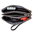 Барсетка чоловіча вінтажна GRANDE PELLE 11145 шкіряна Коричнева, фото 6