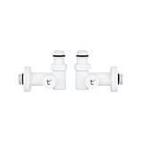 Комплект кранів Thermo Alliance Standart 1/2" білий, для сушарки для рушників кутовий SF395W15HEW, фото 4