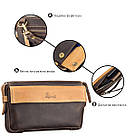 Чоловік клатч SHVIGEL 11086 шкіряний Коричневий, фото 4