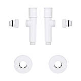 Комплект кранів Thermo Alliance Standart 1/2" Н для сушарки для рушників кутовий білий SF395W15W, фото 5