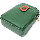 Невелика сумка трапеція для жінок з натуральної шкіри Vintage 22268 Зелена, фото 5