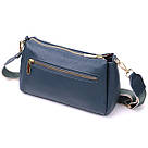 Жіноча практична сумка через плече з натуральної шкіри Vintage 22287 Синя, фото 2