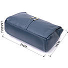 Жіноча практична сумка через плече з натуральної шкіри Vintage 22287 Синя, фото 3