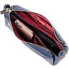 Жіноча практична сумка через плече з натуральної шкіри Vintage 22287 Синя, фото 7