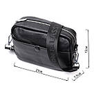 Жіноча сумка з натуральної м'якої шкіри Vintage 22436 Чорна, фото 3