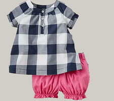 Комплект для дівчинки Картес футболка шорти 80 см (18М)