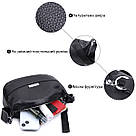 Шкіряна сумка жіноча через плече з незвичайним бігунком брелоком Vintage 22615 Чорна, фото 4