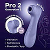 Вібратор кліторальний вакуумний SATISFYER PRO 2 покоління 3 BLUETOOTH бузковий, фото 5