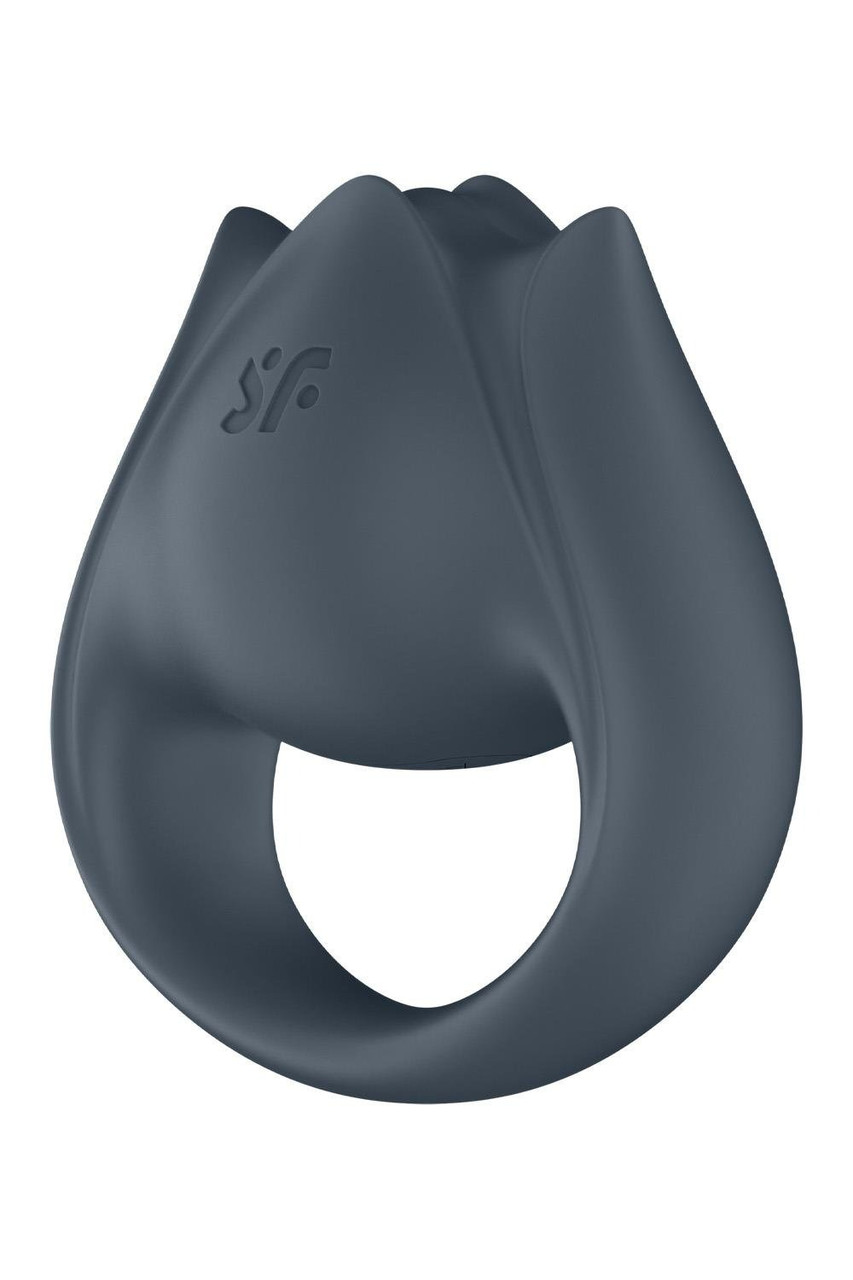 Вібратор для пар Satisfyer Perfect Pair 2 з кільцем для пальців, сірий, фото 1