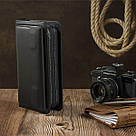 Клатч чоловіча з натуральної шкіри Vintage 14833 Чорний, фото 5