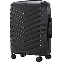 Валіза поліпропіленова WINGS PHX01 середня 65 см чорна