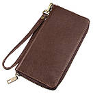 Чоловічий шкіряний клатч SHVIGEL 19124 Коричневий, фото 2