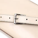 Стильна жіноча бананка із натуральної шкіри Shvigel 16391 Бежевий, фото 7