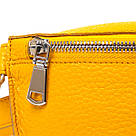 Шкіряна яскрава жіноча бананка Shvigel 16377 Жовтий, фото 5