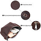 Матова жіноча бананка Shvigel 16395 Коричневий, фото 4