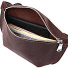 Матова жіноча бананка Shvigel 16395 Коричневий, фото 5