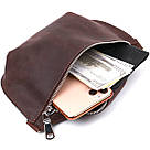 Матова жіноча бананка Shvigel 16395 Коричневий, фото 6