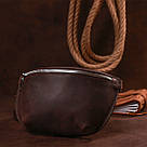 Матова жіноча бананка Shvigel 16395 Коричневий, фото 9