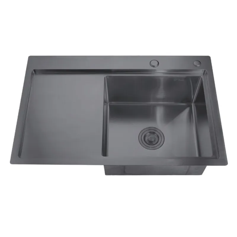 Мийка Zerix ZH7849R-215 Nano-Black (3.0/0.8) з нержавіючої сталі (MX1592), фото 1