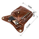 Поясна сумка Vintage 20014 Коричнева, фото 4