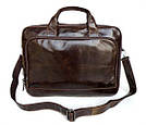 Сумка чоловіча Vintage 14152 Коричнева, фото 2