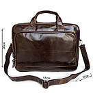 Сумка чоловіча Vintage 14152 Коричнева, фото 3