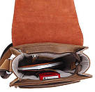 Сумка чоловіча Vintage 14159 з вінтажній шкіри Коричнева, фото 7