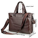 Сумка чоловіча Vintage 14399 Коричнева, фото 5