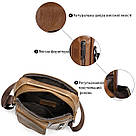 Сумка чоловіча гладка Vintage 14707 Cвітло-коричнева, фото 4