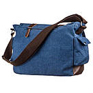 Сумка на плече текстильна Vintage 20148 Синя, фото 2