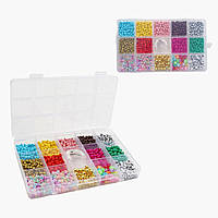 Дитяча творчісь Набір для бісероплетіння в пластиковому органайзері, 1198-36