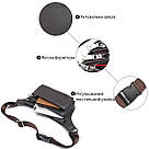 Сумка поясна шкіряна Vintage 14972 Коричнева, фото 4