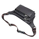 Сумка поясна шкіряна Vintage 14972 Коричнева, фото 5