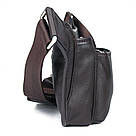 Сумка поясна шкіряна Vintage 14972 Коричнева, фото 7