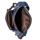 Сумка поясна текстильна Vintage 20173 Синя, фото 6