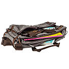 Сумка-трансоформер текстильна велика Vintage 20151 Сіра, фото 2