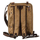 Сумка-трансформер текстильна велика Vintage 20152 Пісочна, фото 3