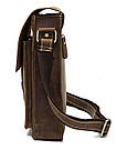 Сумка чоловіча вертикальна Vintage 14660 Коричнева, фото 2