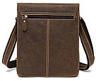 Сумка чоловіча вертикальна Vintage 14660 Коричнева, фото 3