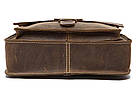 Сумка чоловіча вертикальна Vintage 14660 Коричнева, фото 6