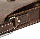 Сумка чоловіча вертикальна Vintage 14660 Коричнева, фото 9